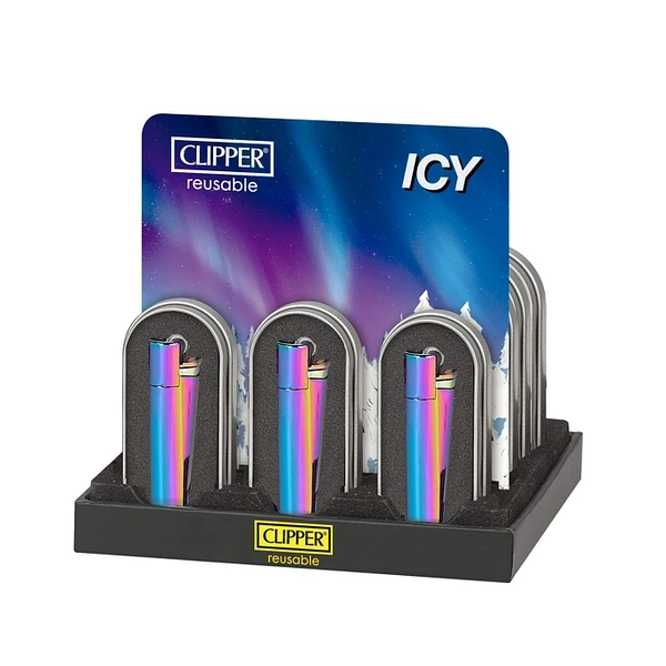 Encendedor Clipper Metalico Icy