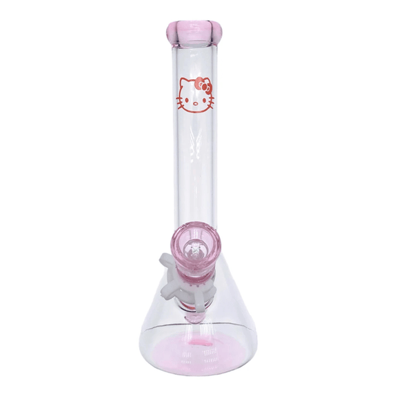 BONG BEAKER ROSA HELLO KITTY CON ATRAPA HIELO | Totalgrow